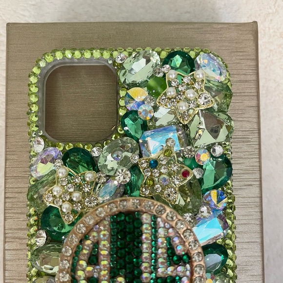 LUX ADDICTION AJS iPhone 12 Personalized Phone Cover Case Protector GEMSTONES - Picture 3 of 7